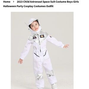 Kids Space Explorer Costume - White and Silver